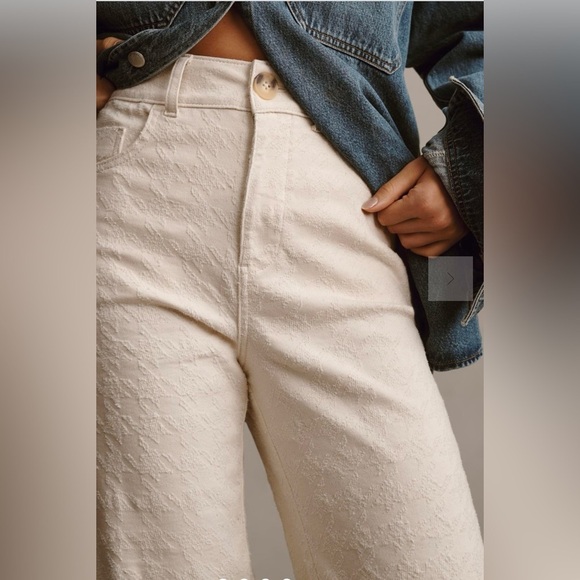 Anthropologie The Skipper High-Rise Crop Wide-Leg Jeans by Pilcro NWT size 30 - Picture 5 of 5